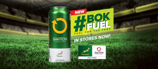 Switch Springboks Logo Switch Springboks 500ml can - Biltongandboerewors