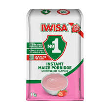 Iwisa Instant Porridge Strawberry  1kg Bag