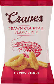 Craves Rings Prawn 60g Bag
