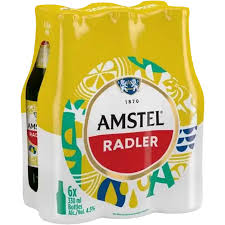 Amstel Lager Radler made with real Lemon 6 Pack 330ml