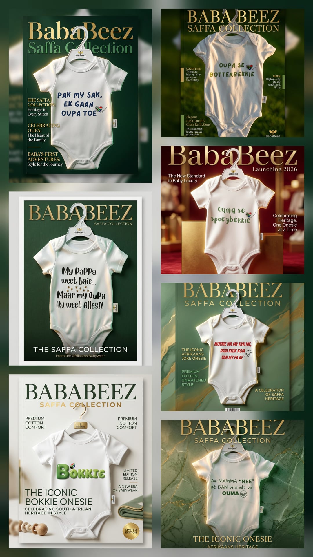 BabaBeez - SAFFA Collection Onesie