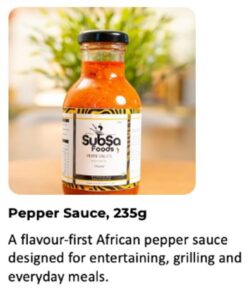 Subsa Pepper Sauce 235g bottle - Image 3